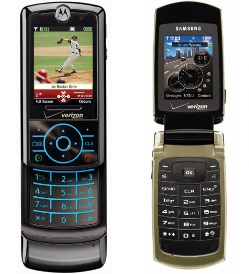 Motorola Z6tv and Samsung Gleam