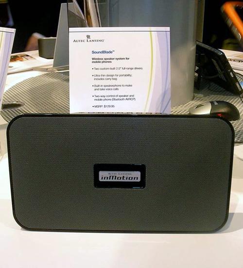 Altec Lansing's SoundBlade stereo Bluetooth speaker