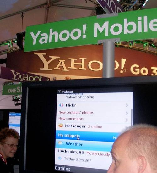 Yahoo Mobile Beta booth