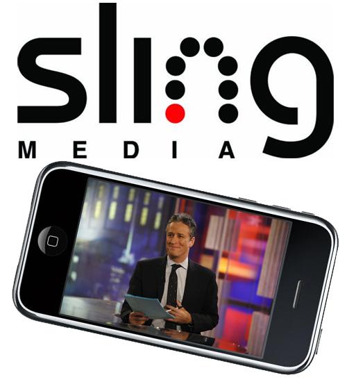 SlingMedia Player iPhone mockup