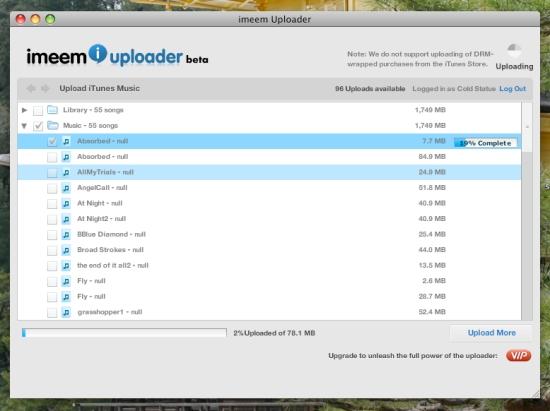 imeem uploader on phonedog.com