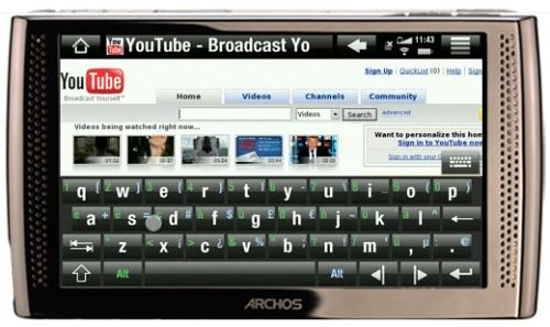 Android-powered Archos Internet Media Tablet at PhoneDog.com