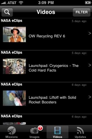 The official NASA iPhone app 3