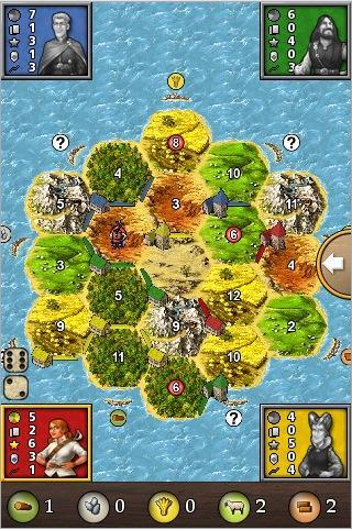 Settlers of Catan for iPhone, called Catan — The First Island 2