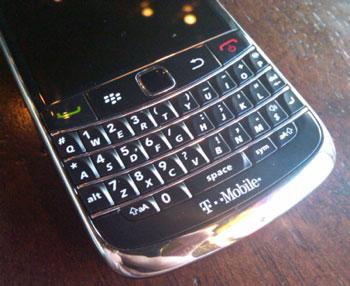 BlackBerry Bold 9700 keyboard