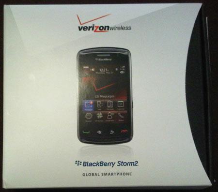 BlackBerry Storm2 box