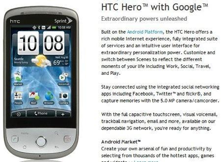 HTC Hero Sprint