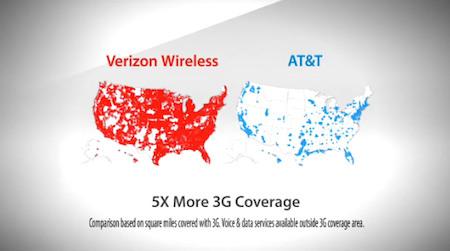 Verizon and ATT maps