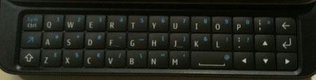 Nokia N900 keyboard