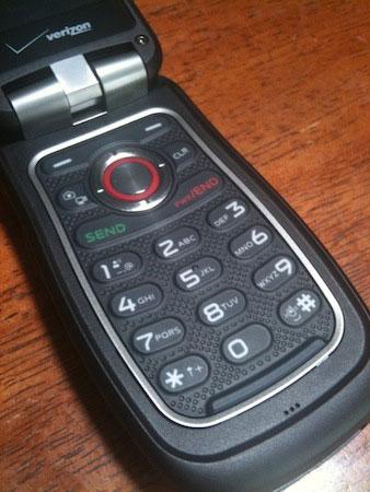 Motorola Barrage keypad