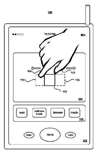 Apple pinch-to-zoom patent
