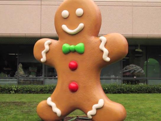 Gingerbread statue Android Google