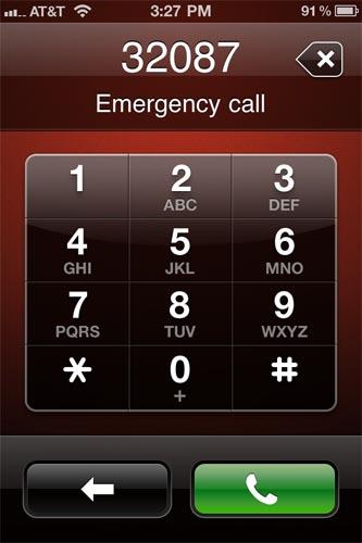 iPhone 4 Emergency Call glitch
