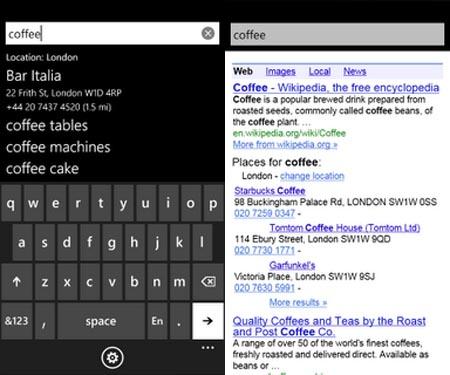 Google Search Windows Phone 7