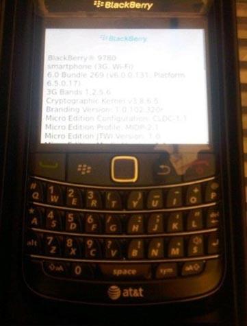 AT&T BlackBerry Bold 9780