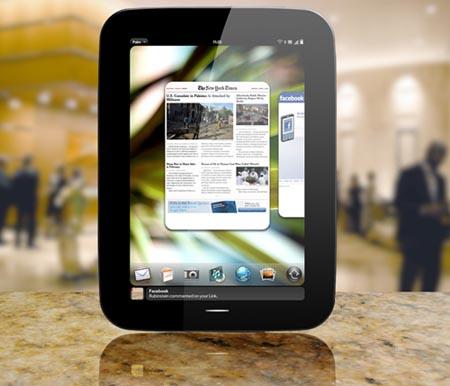 webOS tablet mock up