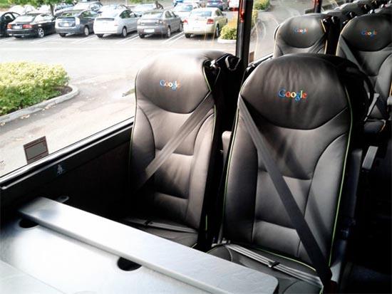 Nexus S Google bus seats
