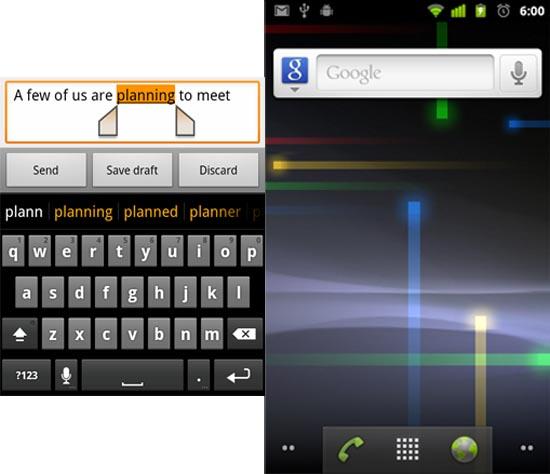 Android 2.3 screenshots