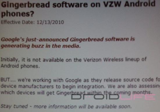 Verizon Gingerbread