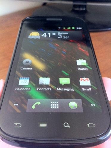 Google Nexus S with Android 2.3