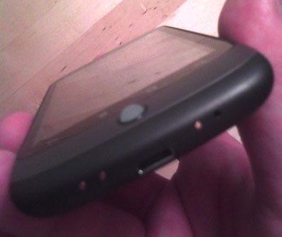 Google Nexus One bottom view