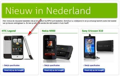 KPN HTC Legend shot