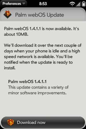 webOS 1.4.1.1
