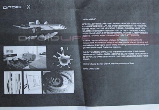 Motorola Droid X commercial