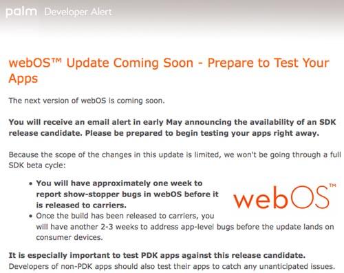 webOS update