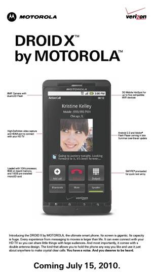Motorola DROID X ad