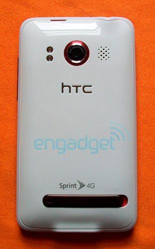 White HTC EVO 4G