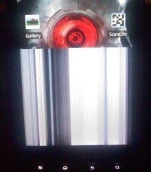 Droid X screen