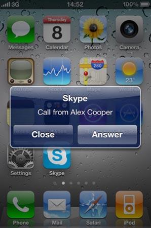 Skype iPhone