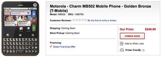 Motorola Charm Best Buy