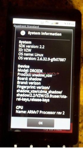 DROID X Android 2.2