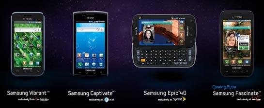 Samsung Galaxy S phones