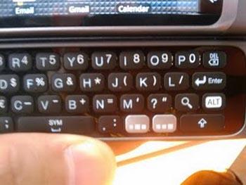 T-Mobile G2 keyboard 2