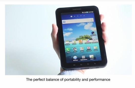 Samsung Galaxy Tab video