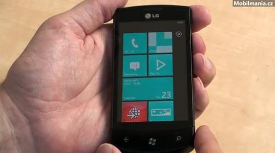 LG E900 Windows Phone 7