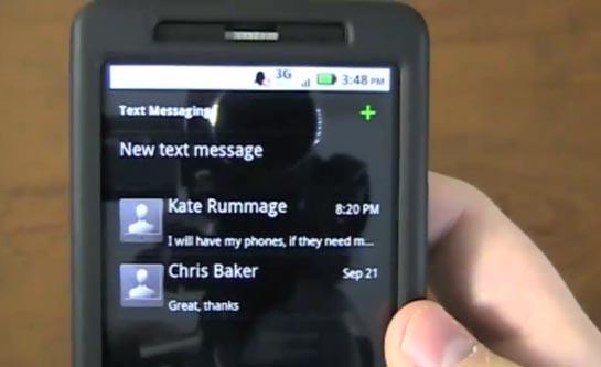 Motorola DROID X messaging issue