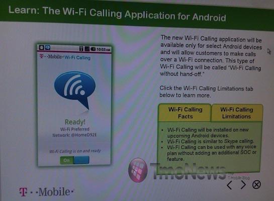T-Mobile Android UMA WiFi calling