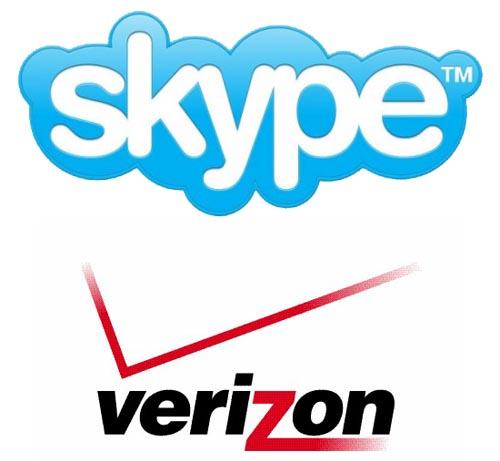 Skype Verizon logos