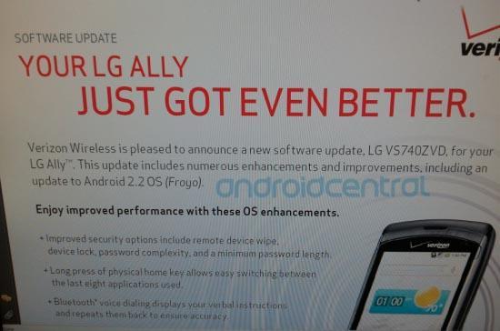 LG Ally Android 2.2