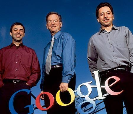 Eric Schmidt, Larry Page, Sergey Brin