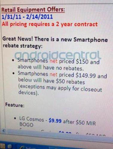 Verizon smartphone rebate