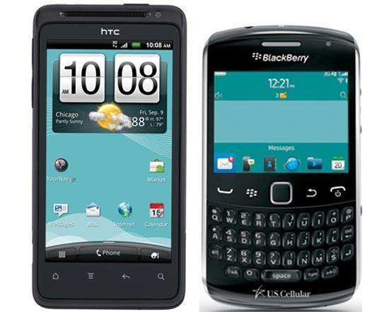 HTC Hero S BlackBerry Curve 9350 U.S. Cellular