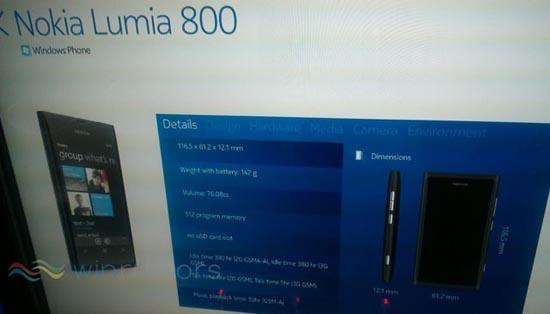 Nokia Lumia 800 Sea Ray