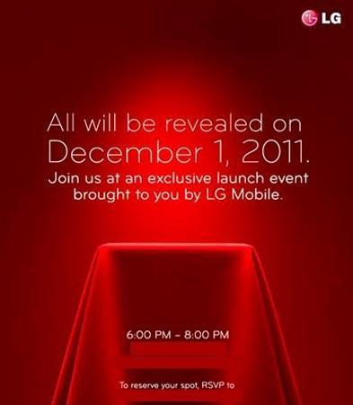 LG Nitro exclusive launch event invite