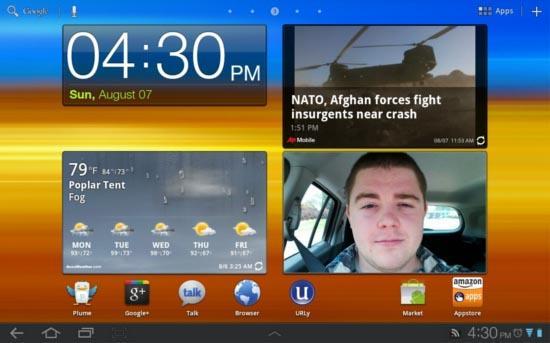 Samsung Galaxy Tab 10.1 TouchWiz UI