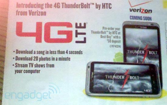 HTC ThunderBolt pre-order